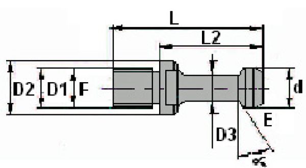 Anzugsbolzen – Mitnehmer M16